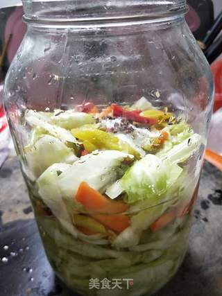 包菜泡菜的做法步骤:11