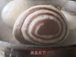 双色刀切馒头的做法步骤:7