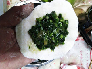 救心菜包子的做法步骤:6