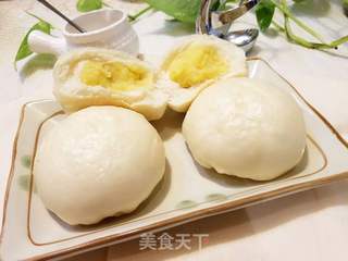 奶黄包的做法步骤:16