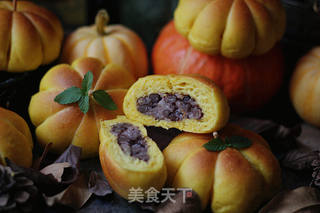 南瓜的季节~【全麦糯米南瓜包】的做法步骤:20