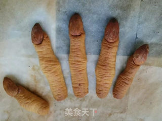 万圣节女巫手指饼干的做法步骤:9