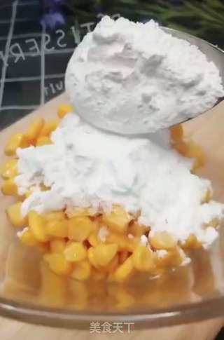 香甜玉米饼的做法步骤：2
