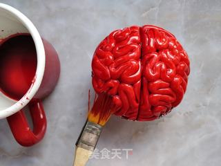 万圣节仿真大脑蛋糕的做法步骤:16