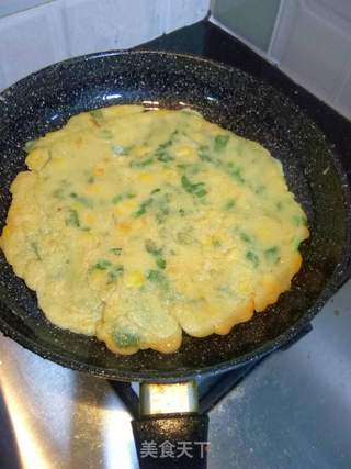 鸡蛋玉米饼的做法步骤:6