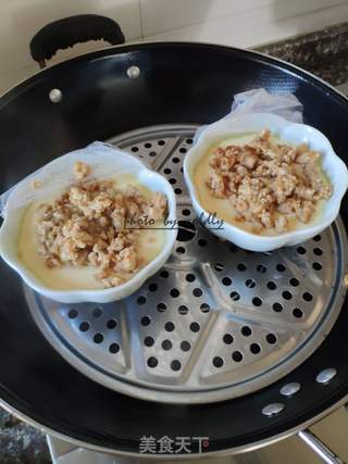 肉末水蒸蛋的做法步骤:6