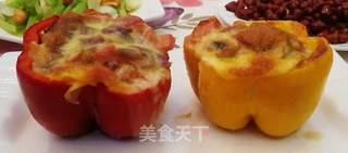 焗烤彩椒的做法步骤:9