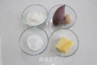 紫薯曲奇的做法步骤：1