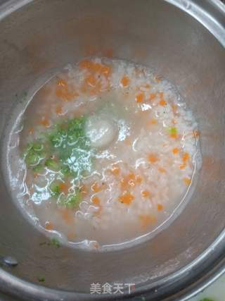 鲜虾蔬菜粥的做法步骤:7