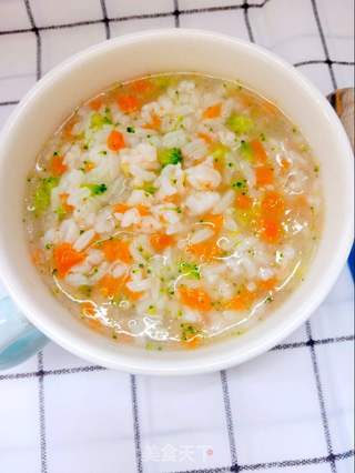 鲜虾蔬菜粥的做法步骤:10