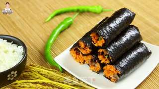 韩式猪肉紫菜卷饭这样做太好吃啦的做法步骤:8