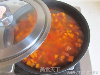 南瓜番茄疙瘩汤的做法步骤:8