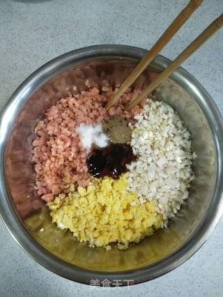 鱼肉馅煎饺的做法步骤:6