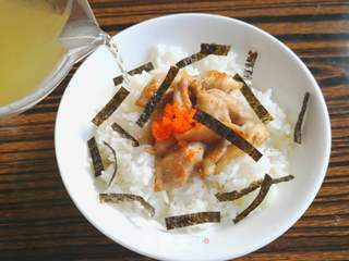 鸡肉茶泡饭的做法步骤:7