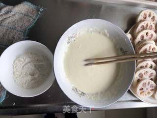 香炸藕夹藕盒的做法步骤:6
