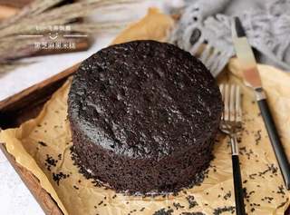 黑芝麻黑米糕的做法步骤:11