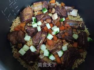 排骨焖饭的做法步骤:6