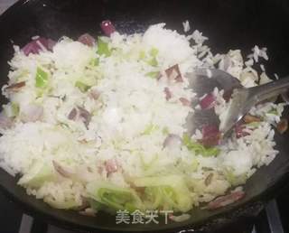 鸡蛋炒米饭的做法步骤:6