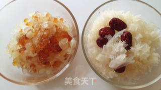 皂角米桃胶银耳羹的做法步骤:3