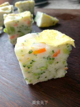 宝宝辅食#西兰花鸡蛋鱼糕的做法步骤:12