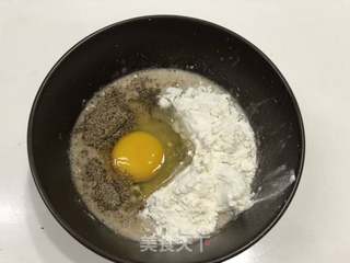 黑麦粉鸡蛋饼的做法步骤:4