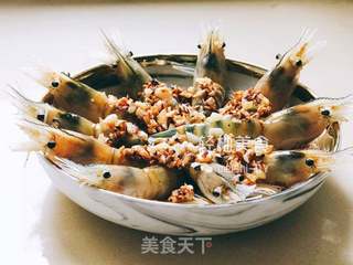 蒜蓉粉丝开背虾的做法步骤:7