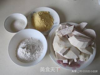 粗粮芋泥饼的做法步骤：1