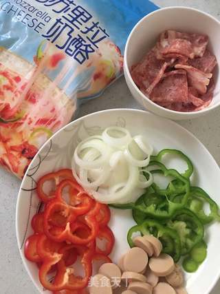 方形培根火腿披萨的做法步骤:6