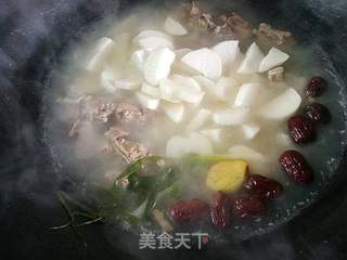 白萝卜羊肉汤的做法步骤:7