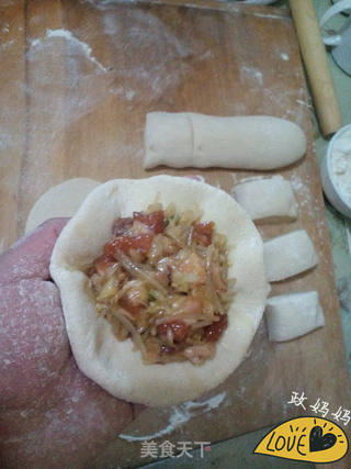 白菜粉条包子的做法步骤:9