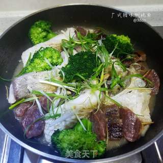 广式腊味焖皖鱼的做法步骤:8