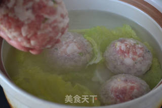 蟹黄狮子头的做法步骤:11