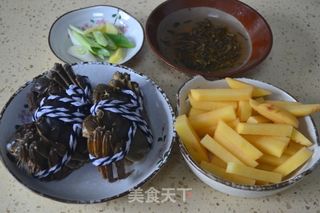 茶炒蟹的做法步骤：1