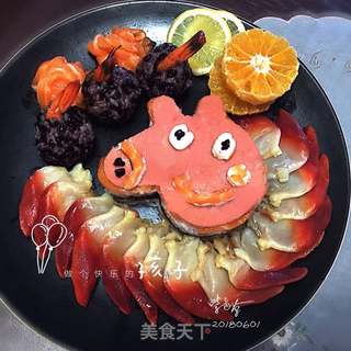 小猪佩奇饭的做法步骤:3