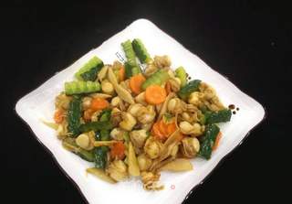 清炒扇贝的做法步骤:15
