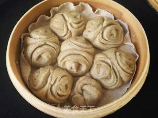黑豆渣花卷的做法步骤:9