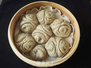 黑豆渣花卷的做法步骤:11