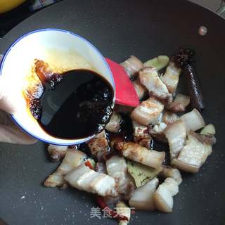 花雕红烧肉的做法步骤:9