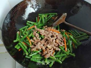 牛肉丝炒豇豆的做法步骤:13