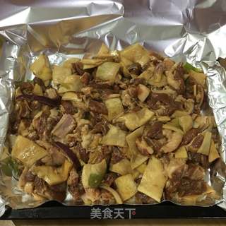 【锡纸烤羊肉】的做法步骤:2