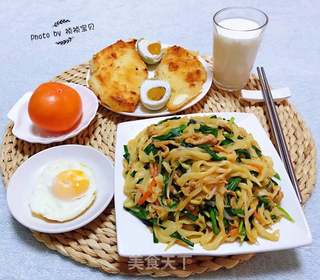 肉丝时蔬炒面#面食#的做法步骤:16