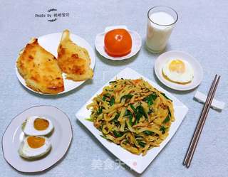 肉丝时蔬炒面#面食#的做法步骤:17