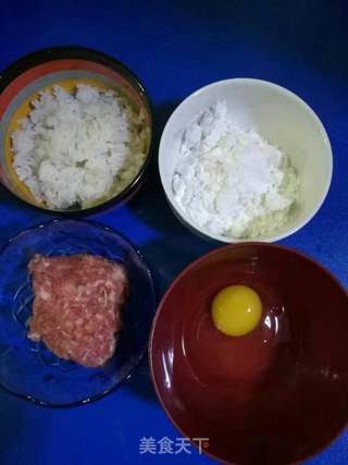 山药紫薯米饼的做法步骤:2