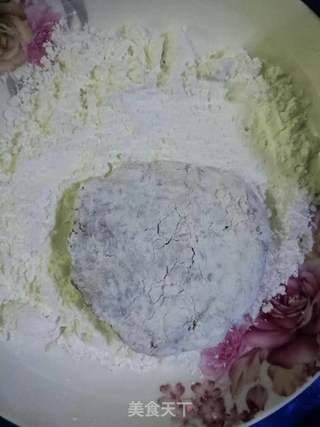 山药紫薯米饼的做法步骤:8