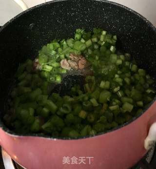 茼蒿肉末粥的做法步骤:8