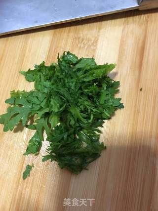 茼蒿肉末粥的做法步骤:14
