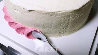 渐变色裱花蛋糕的做法步骤:13