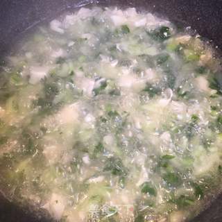 青菜豆腐羹的做法步骤:5