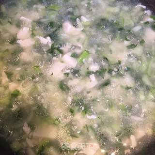 青菜豆腐羹的做法步骤:6