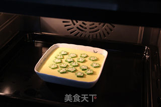 秋葵蒸蛋的做法步骤:8